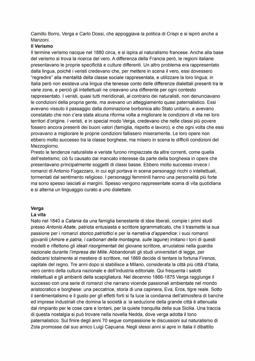 Contesto storico
LA NARRATIVA NELL'ETÀ DEL NATURALISMO
Nella seconda metà dell'Ottocento si sviluppò in Europa la tendenza a rappresentare i