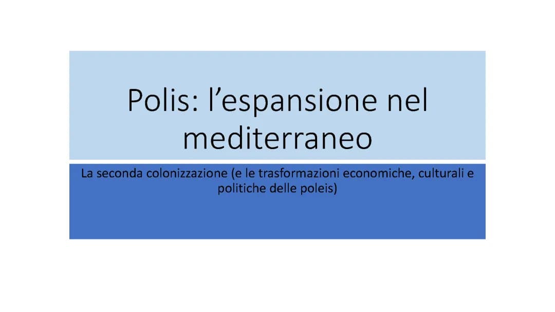 Tutto sulla Colonizzazione Greca: Prima, Seconda e Terza