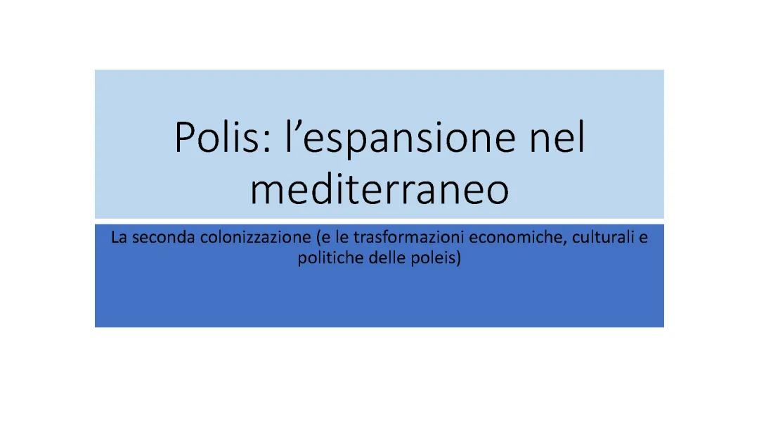 Tutto sulla Colonizzazione Greca: Prima, Seconda e Terza