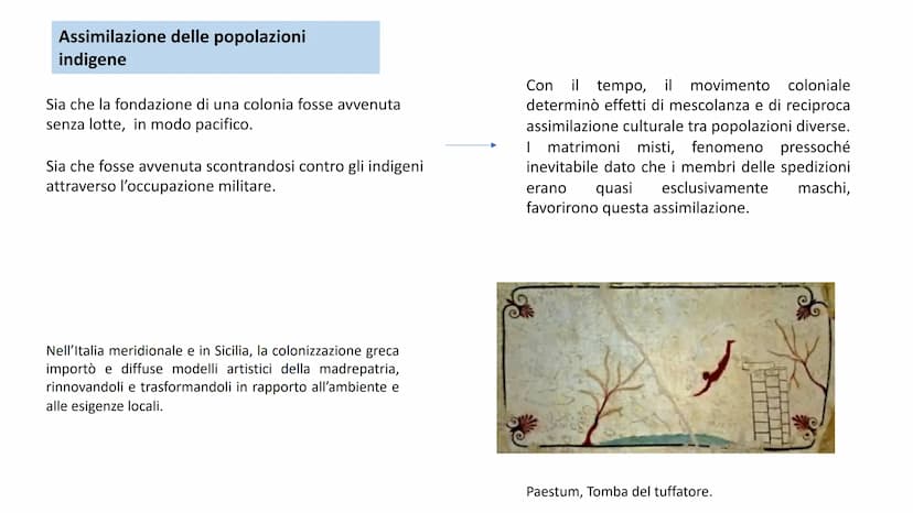 Polis: l'espansione nel
mediterraneo
La seconda colonizzazione (e le trasformazioni economiche, culturali e
politiche delle poleis) Età Arca