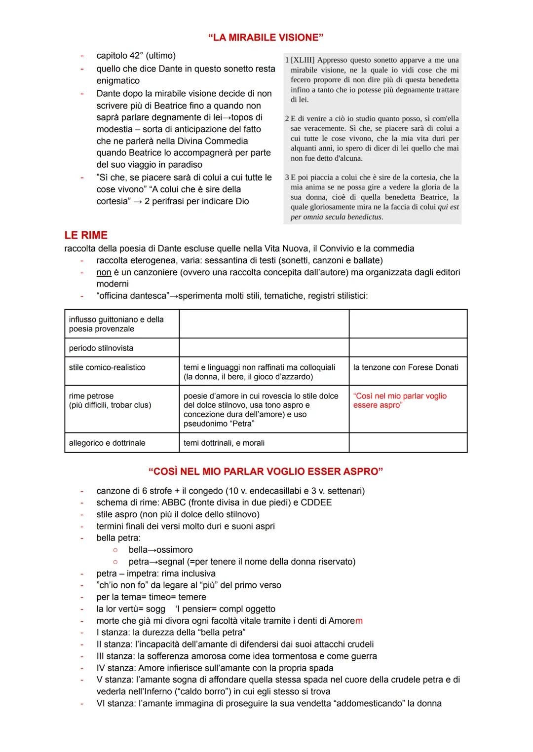 E' sbagliato pensare che la Divina Commedia sia l'unica opera di Dante
poiché è invece tra gli ultimi testi che ha scritto nella sua carrier