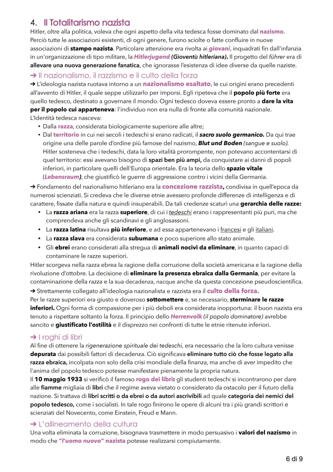 La Germania dalla Repubblica di
Weimar al Terzo Reich
1. Il dopoguerra tedesco
Alla fine del primo conflitto mondiale la Germania era stata 