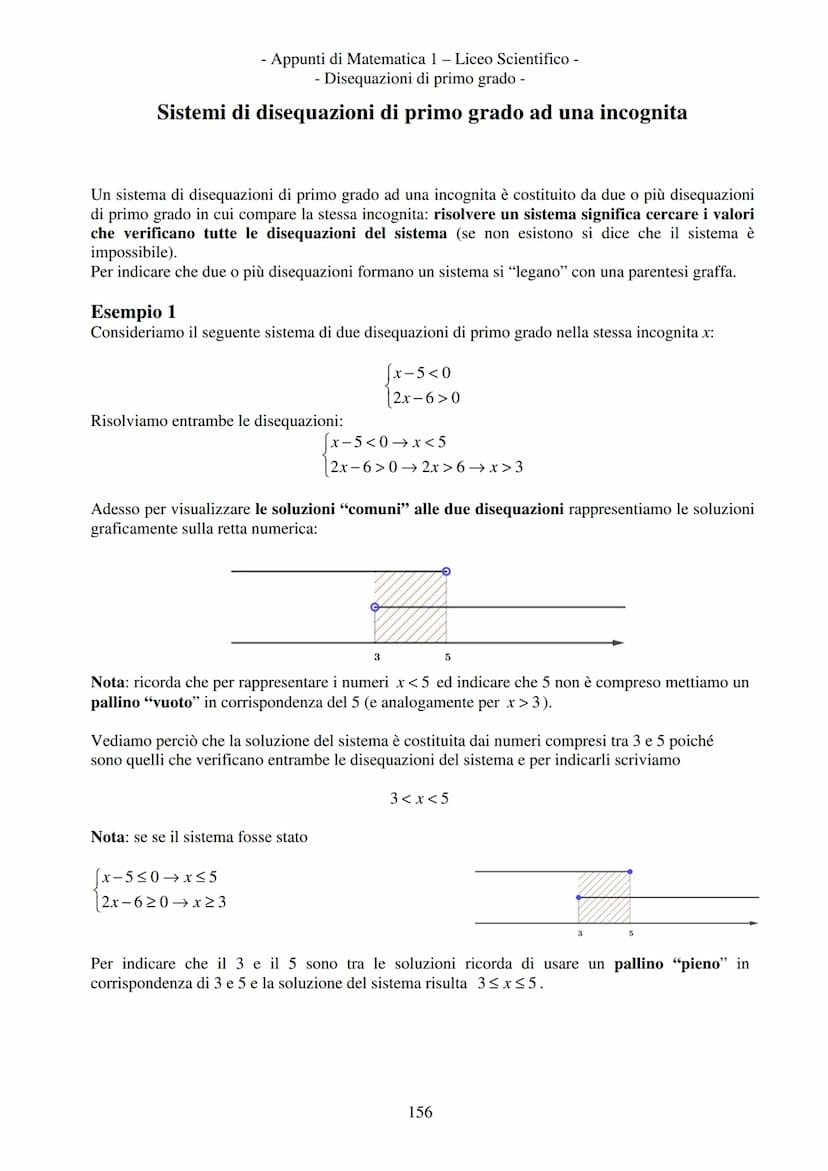 - Appunti di Matematica 1 - Liceo Scientifico -
Disequazioni di primo grado -
Disequazioni di primo grado
2x > 3
Disuguaglianze numeriche
Es