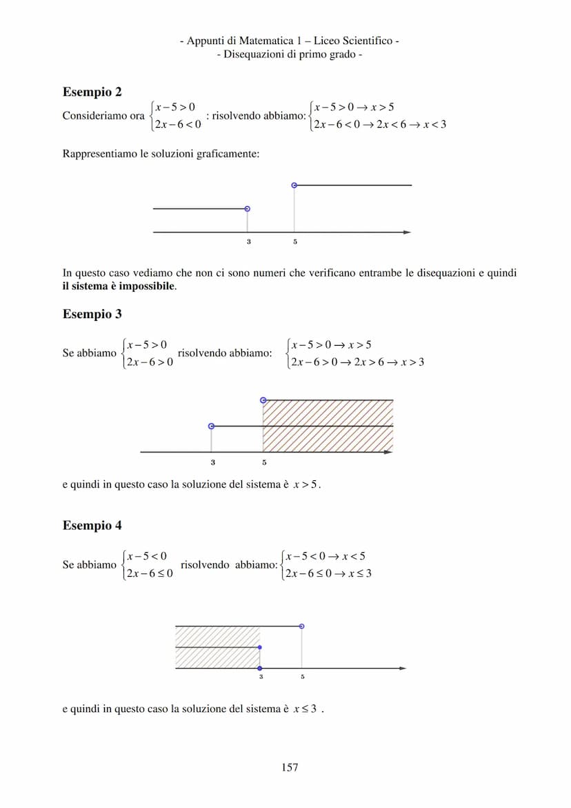 - Appunti di Matematica 1 - Liceo Scientifico -
Disequazioni di primo grado -
Disequazioni di primo grado
2x > 3
Disuguaglianze numeriche
Es