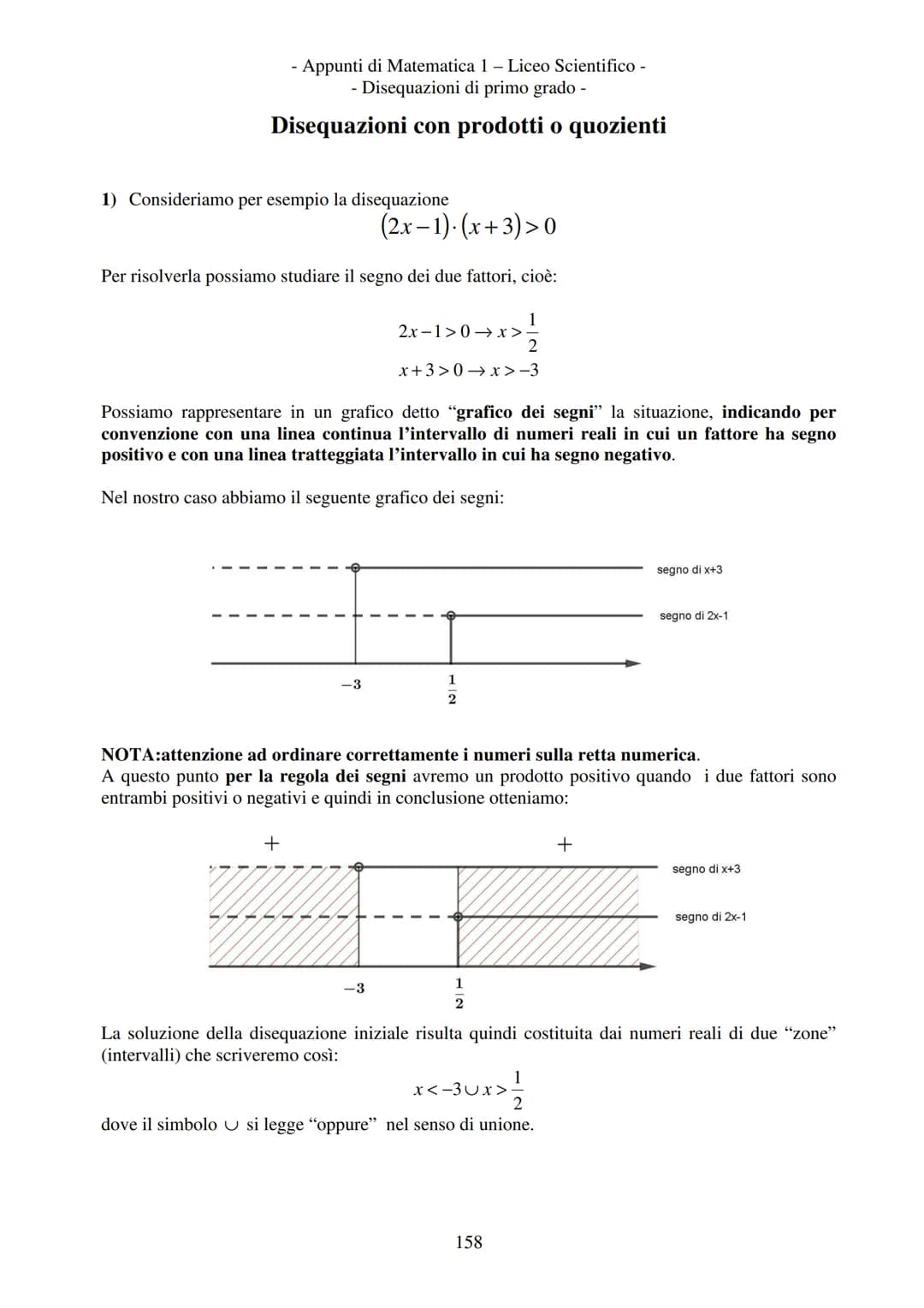 - Appunti di Matematica 1 - Liceo Scientifico -
Disequazioni di primo grado -
Disequazioni di primo grado
2x > 3
Disuguaglianze numeriche
Es