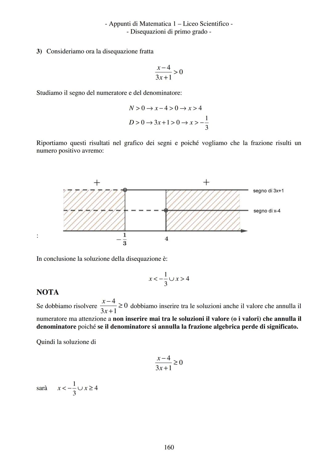 - Appunti di Matematica 1 - Liceo Scientifico -
Disequazioni di primo grado -
Disequazioni di primo grado
2x > 3
Disuguaglianze numeriche
Es