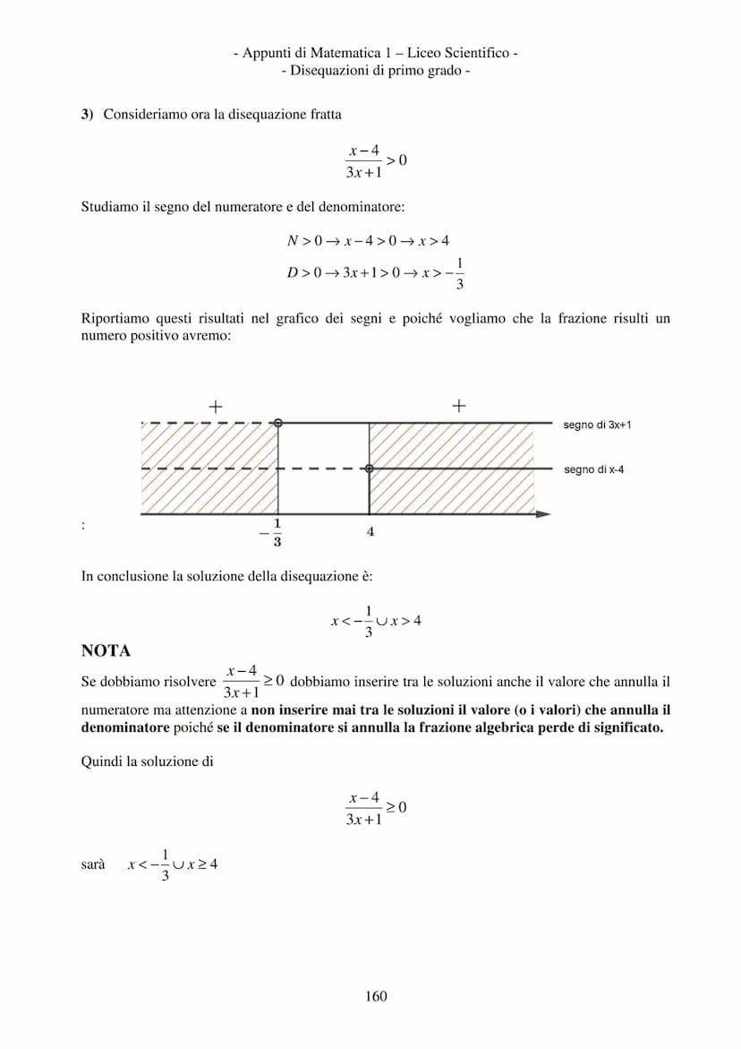 - Appunti di Matematica 1 - Liceo Scientifico -
Disequazioni di primo grado -
Disequazioni di primo grado
2x > 3
Disuguaglianze numeriche
Es