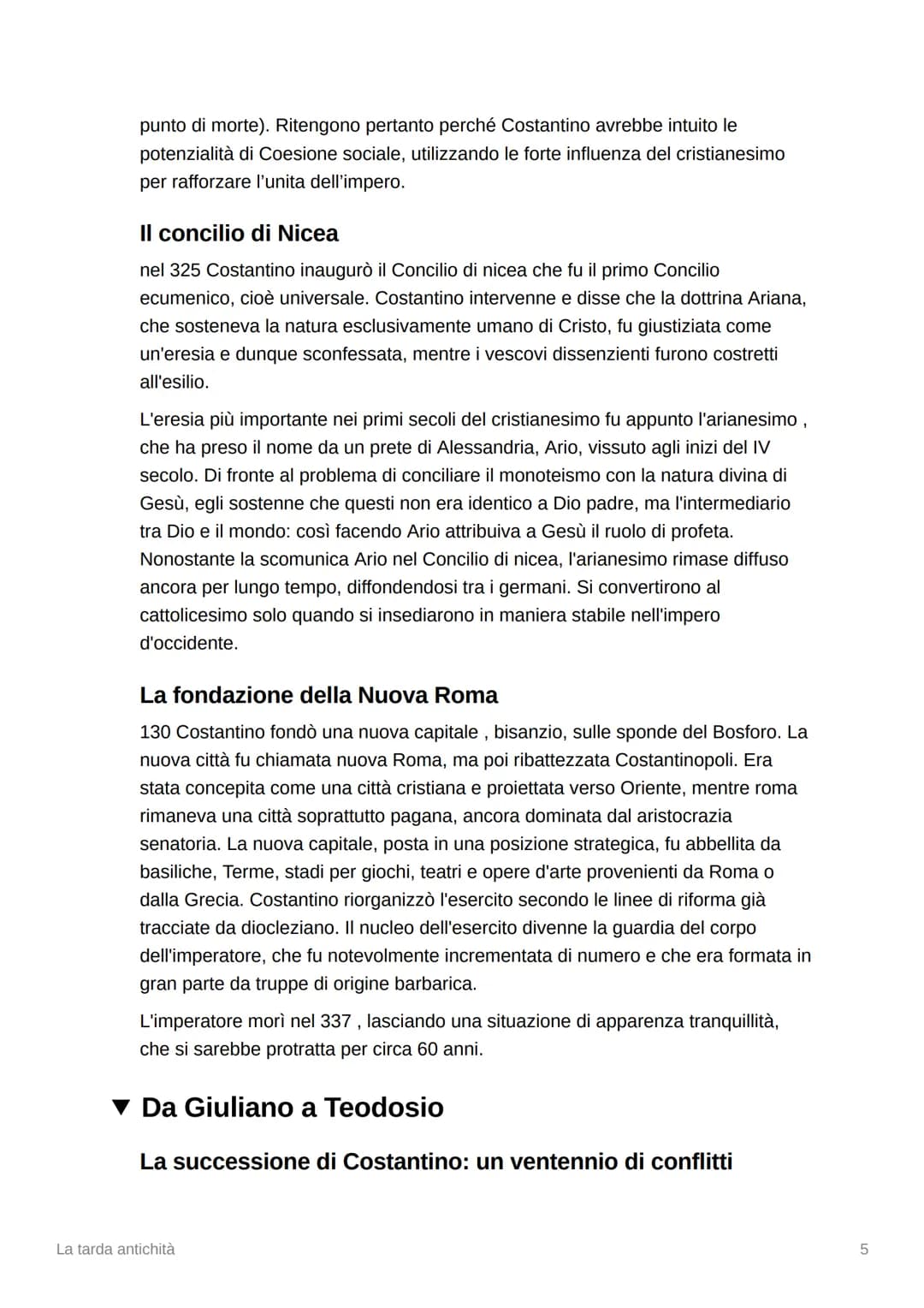 
<p>La tarda antichità è un periodo della storia che si colloca tra il VI e il V secolo e comprende l'epoca di Diocleziano fino alla deposiz