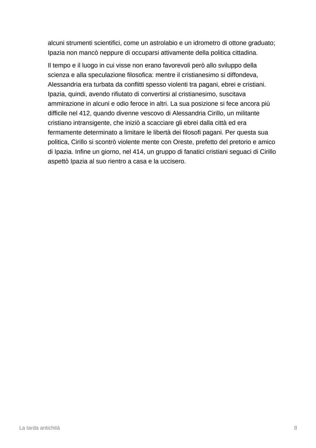 
<p>La tarda antichità è un periodo della storia che si colloca tra il VI e il V secolo e comprende l'epoca di Diocleziano fino alla deposiz