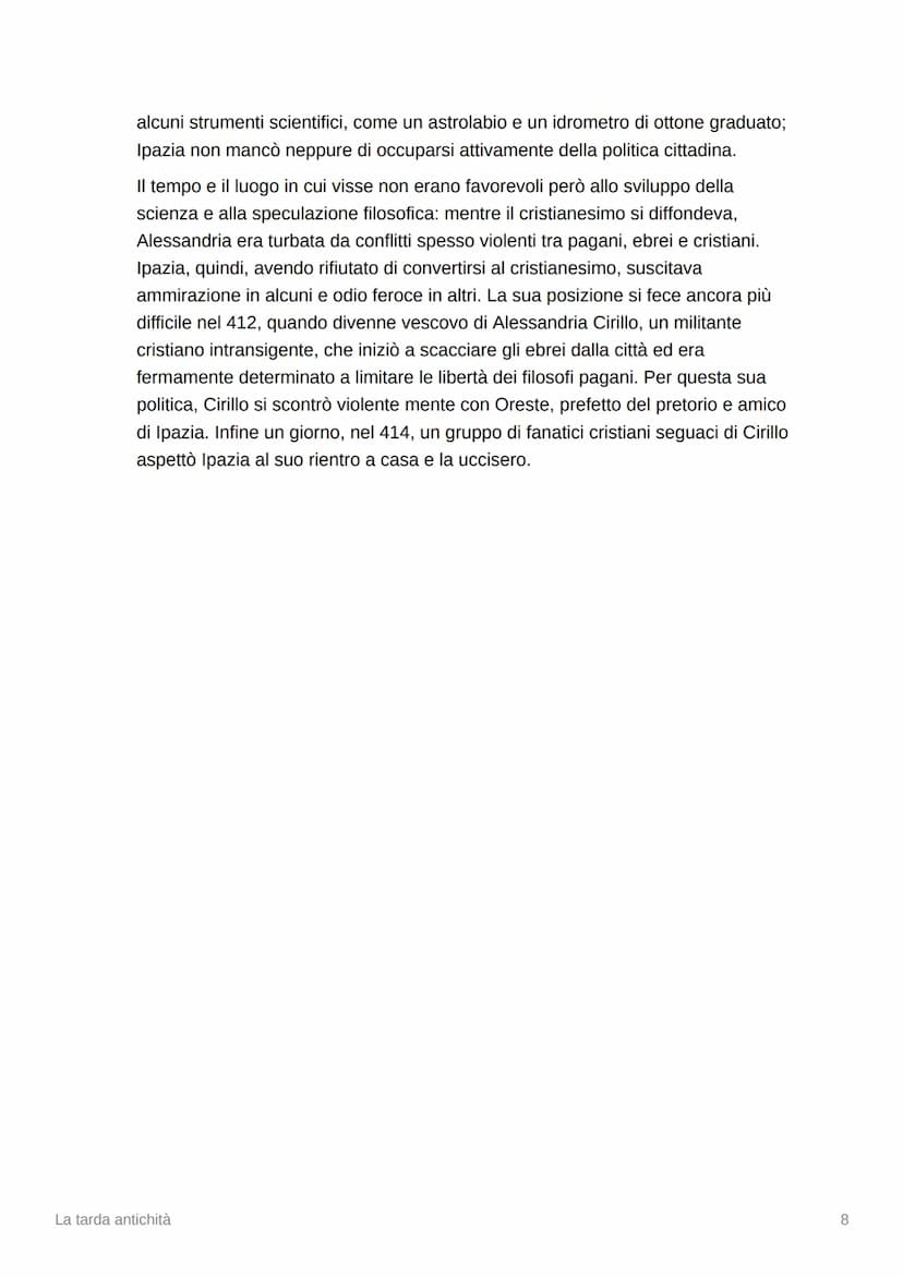
<p>La tarda antichità è un periodo della storia che si colloca tra il VI e il V secolo e comprende l'epoca di Diocleziano fino alla deposiz