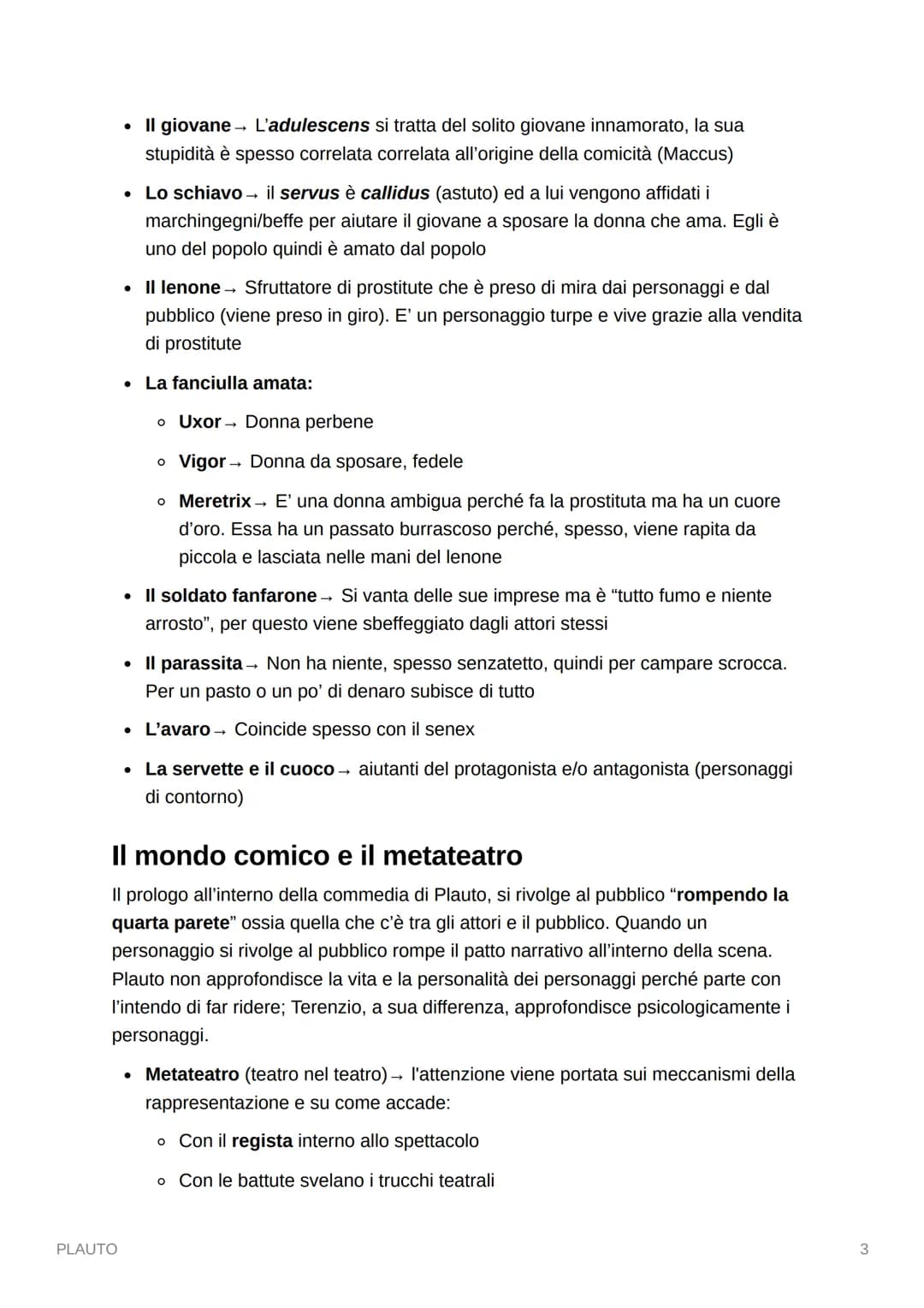 PLAUTO
Vita e opere
Plauto nasce nel 250 a.C. a Sarsina (Emilia-Romagna) e fu il più importante
commediografo della letteratura latina; prim