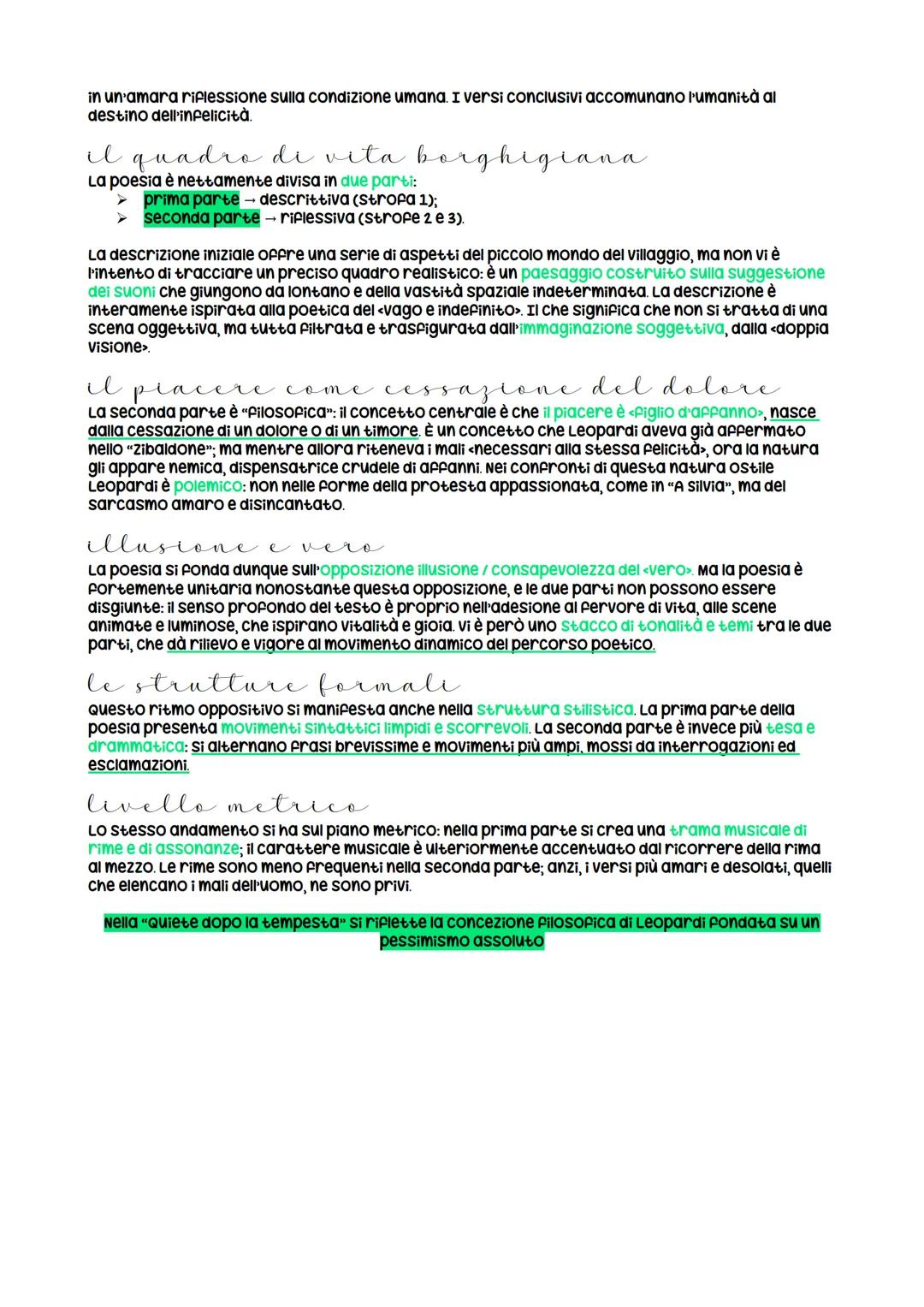 La quiete dopo la tempesta
passata è la tempesta:
odo augelli par festa, e la gallina,
Tornata in su la via,
che ripete il suo verso. ECCO i