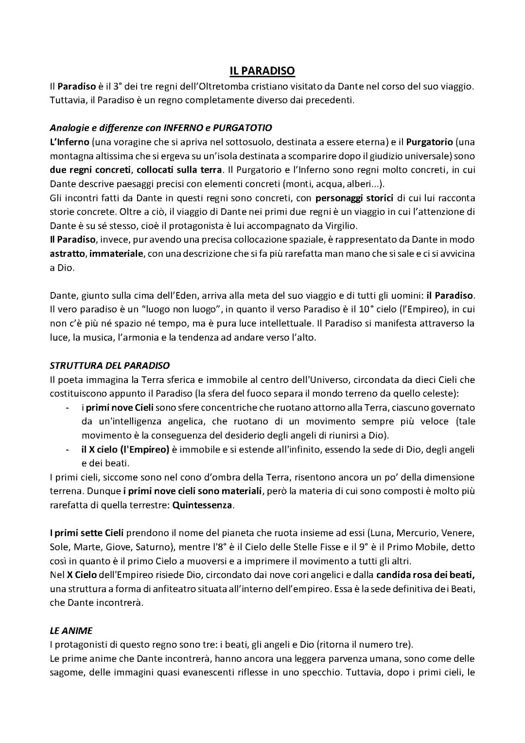 INTRODUZIONE PARADISO - LA DIVINA COMMEDIA 