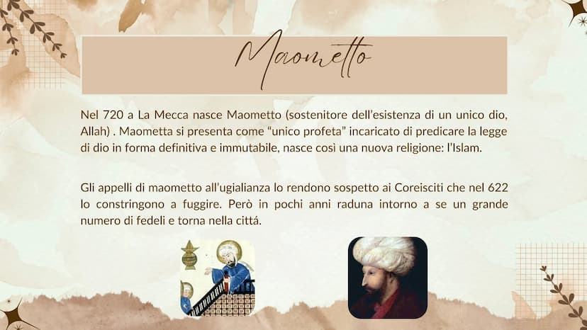 K
GLI ARABI
之
***** bfftte
gli arabi e la religione
Nel VIII inizia l'espansione degli arabi (popolo proveniente dalla penisola
araba organi