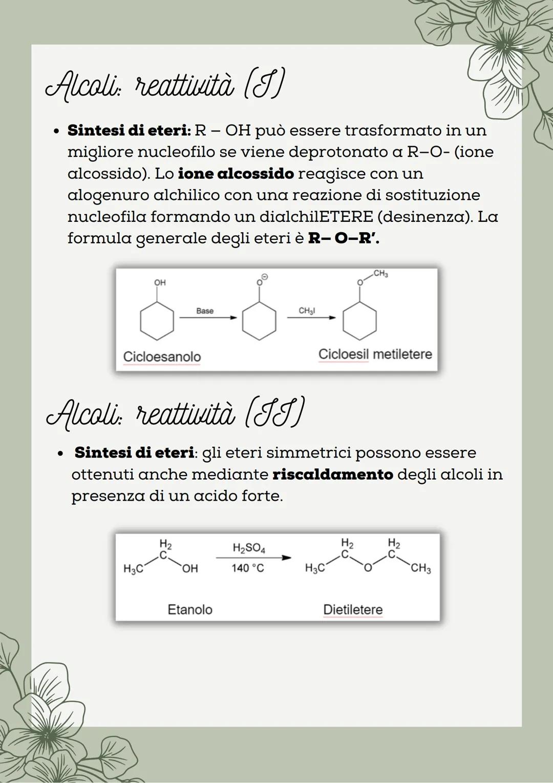# Alcoli ed Eteri

Alcoli

*   Gli alcoli, composti contenenti il gruppo funzionale -
OH, sono composti molto diffusi in natura e con
moltep