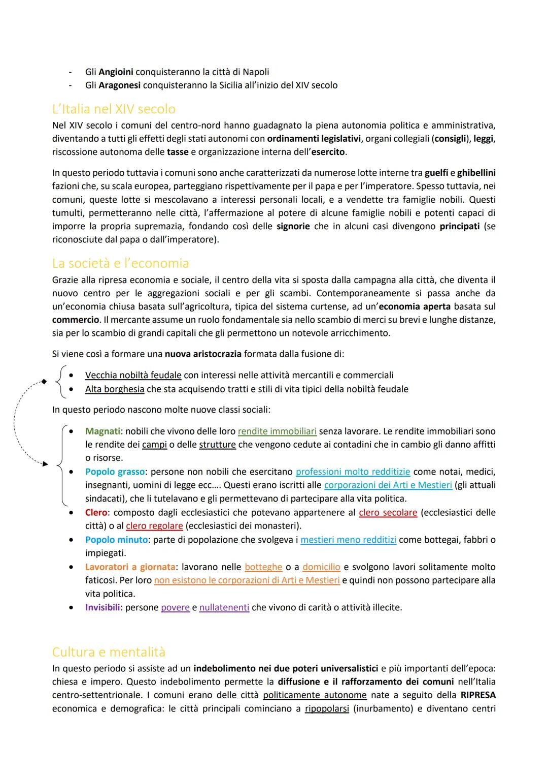 # Età comunale

L'età comunale è un periodo della storia che va dal XIII al XIV secolo e ha come protagonista la formazione
nell'Italia cent