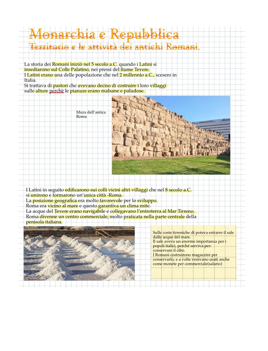 La storia di Roma inizio nel 10 secolo a.C.
quando i Latini, un popolo di agricoltori e pastori si insediarono sul colle Palatino nei pressi