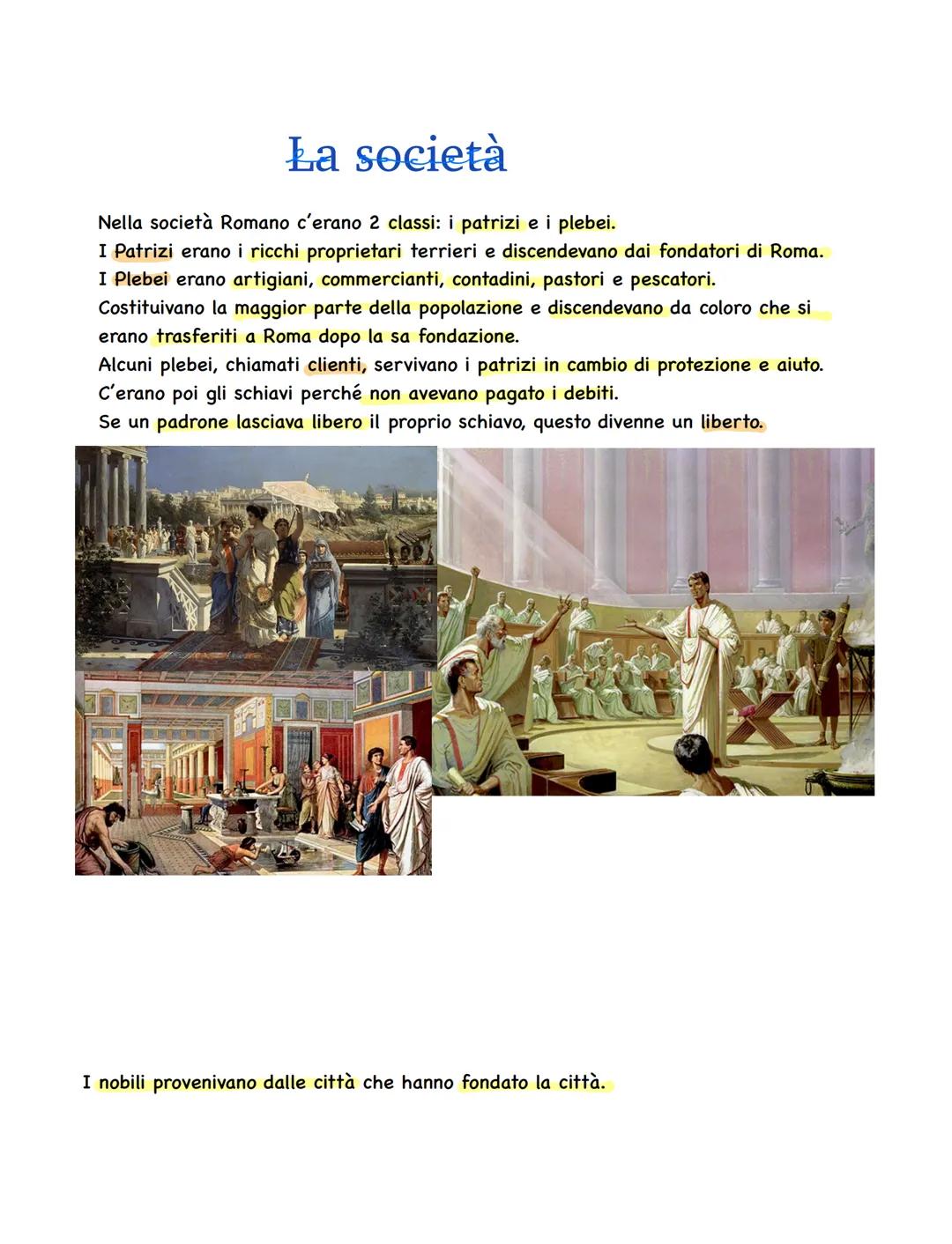 La storia di Roma inizio nel 10 secolo a.C.
quando i Latini, un popolo di agricoltori e pastori si insediarono sul colle Palatino nei pressi