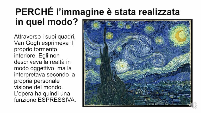 LA NOTTE
STELLATA
Van Gogh Autore: Vincent Van Gogh
Titolo: La notte stellata
Anno: 1889
Tecnica: olio su tela
Dimensioni: 73 x 92 cm
Colloc