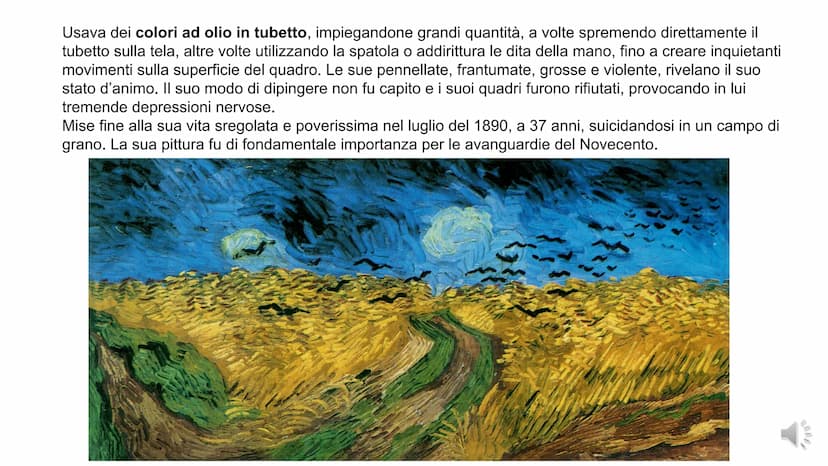 LA NOTTE
STELLATA
Van Gogh Autore: Vincent Van Gogh
Titolo: La notte stellata
Anno: 1889
Tecnica: olio su tela
Dimensioni: 73 x 92 cm
Colloc