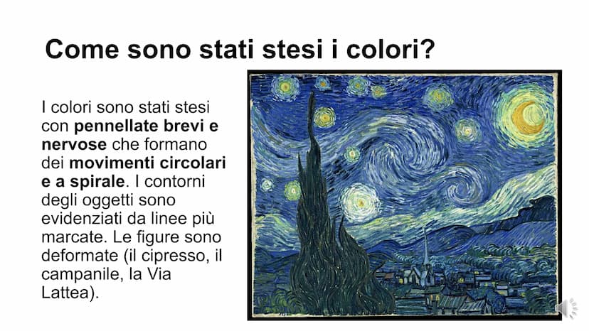 LA NOTTE
STELLATA
Van Gogh Autore: Vincent Van Gogh
Titolo: La notte stellata
Anno: 1889
Tecnica: olio su tela
Dimensioni: 73 x 92 cm
Colloc