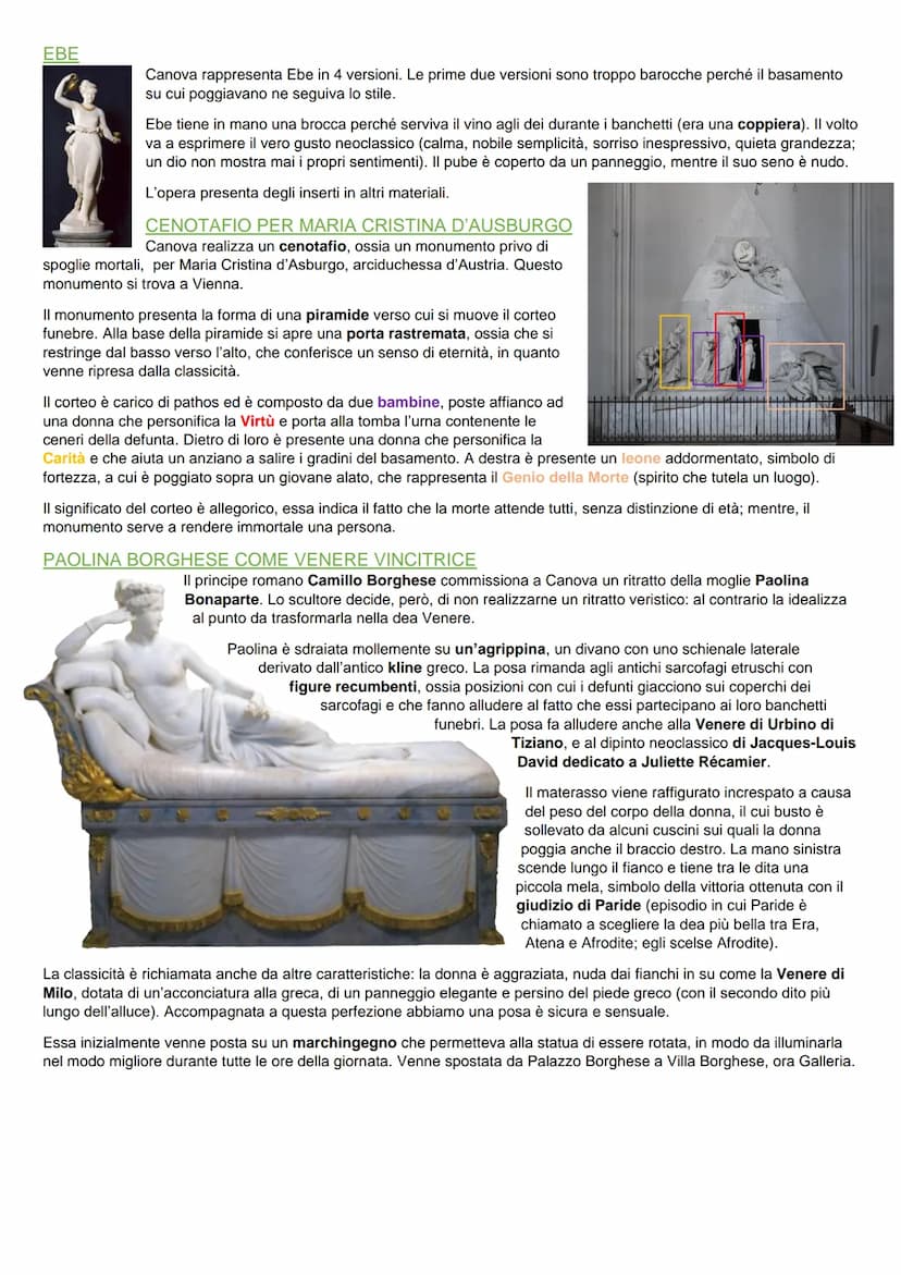 IL NEOCLASSICISMO
Il Neoclassicismo si sviluppa dalla seconda metà del Settecento fino alla prima metà dell'Ottocento. La sua nascita è
stre