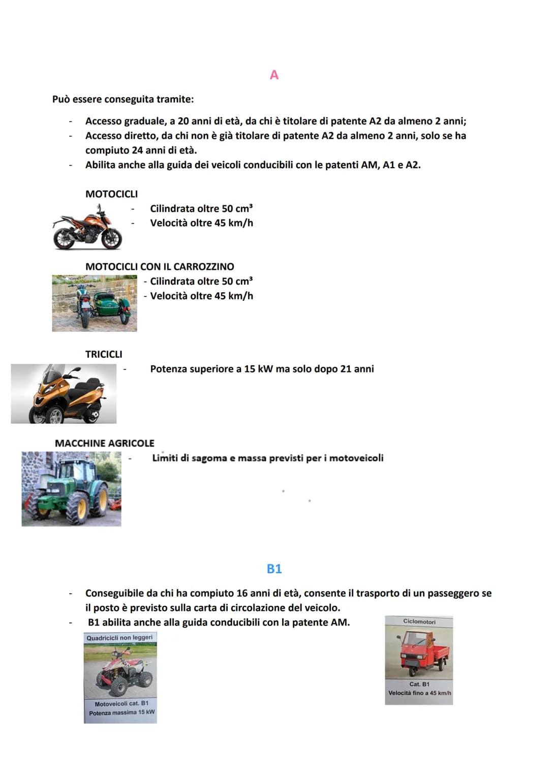 - 1
CAP.6
CICLOMOTORI A 2 RUOTE:
AM
Conseguibile in Italia da chi ha compiuto 14 anni di età, consente il trasporto di un passeggero
quando 
