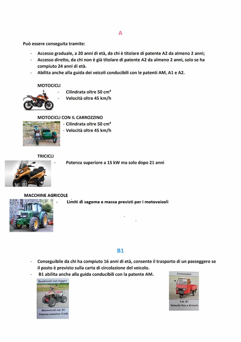 - 1
CAP.6
CICLOMOTORI A 2 RUOTE:
AM
Conseguibile in Italia da chi ha compiuto 14 anni di età, consente il trasporto di un passeggero
quando 