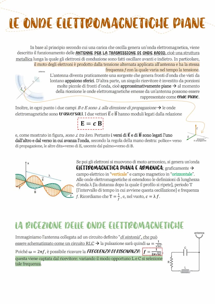 LE ONDE
ELETTROMAGNETICHE
Il movimento di una carica elettrica che oscilla avanti e indietro tra due punti genera:
→ un CAMPO ELETTRICO VARI