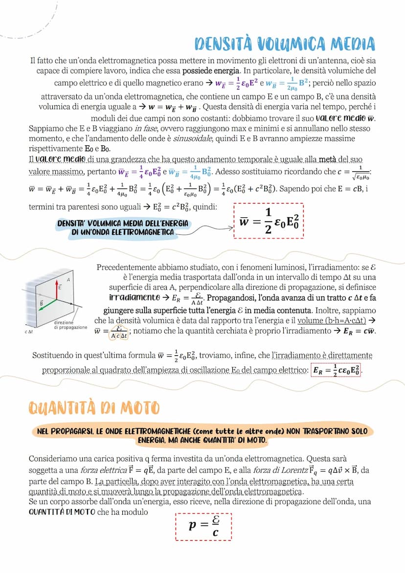 LE ONDE
ELETTROMAGNETICHE
Il movimento di una carica elettrica che oscilla avanti e indietro tra due punti genera:
→ un CAMPO ELETTRICO VARI