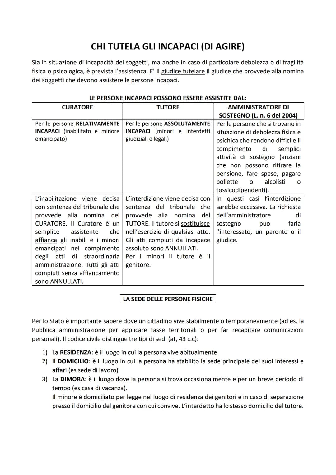 I SOGGETTI DEL DIRITTO
A chi sono rivolte le norme giuridiche? In base al carattere della "Generalità", abbiamo visto che le
norme giuridich