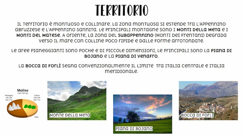 MOLISE D
La Meta
A
2241 Mainarde
zio
891
Venafro
Sangro
Bocca
di Forli
M. Capraro
1730
Scapoli
Capracotta
Isernia
POSIZIONE GEOGRAFICA E CON