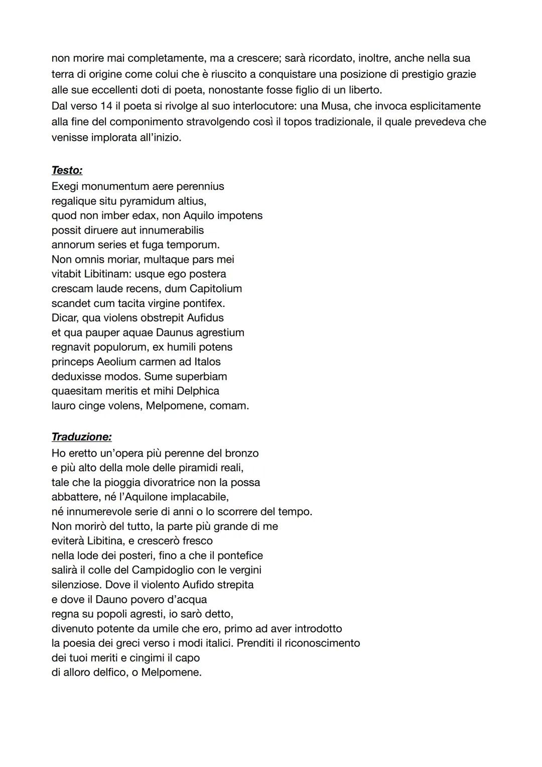 # ORAZIO

Orazio nacque nel 65 a.C. a Venosa (Potenza) da una famiglia umile: sembra che il padre
fosse un liberto e esattore delle aste pub