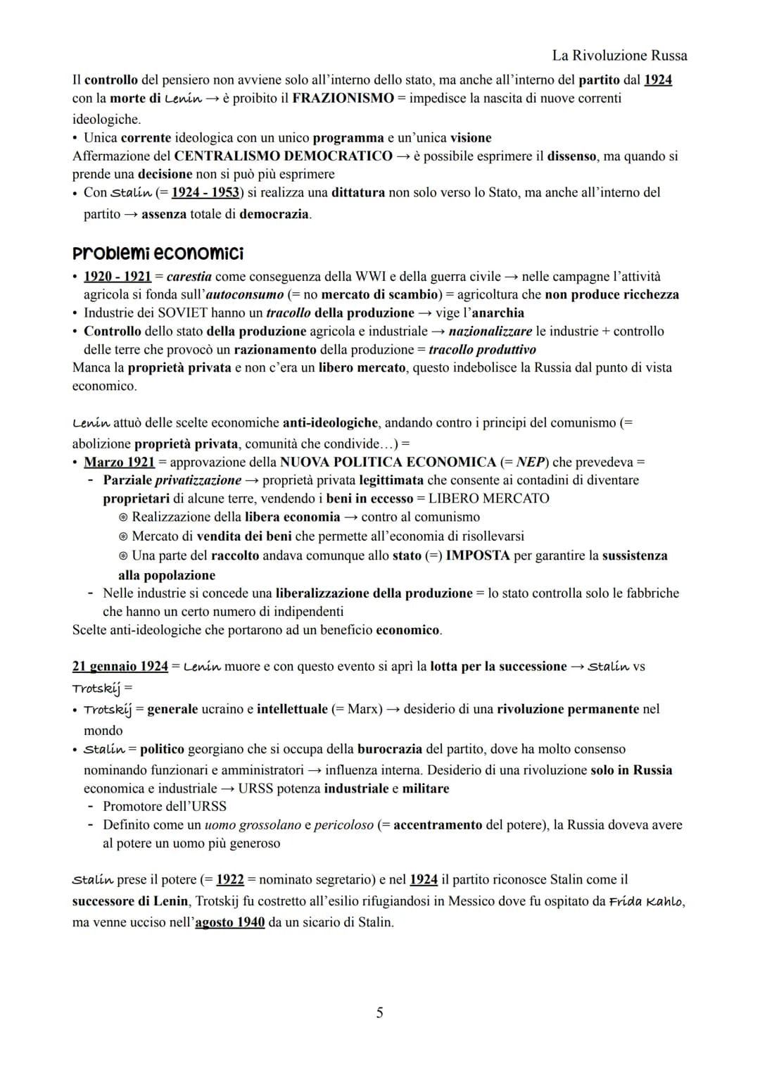 La Rivoluzione Russa
La rivoluzione Russa
1917 = rivoluzione che parte dal popolo e dall'esercito → ribellione verso lo ZAR (= impero zarist