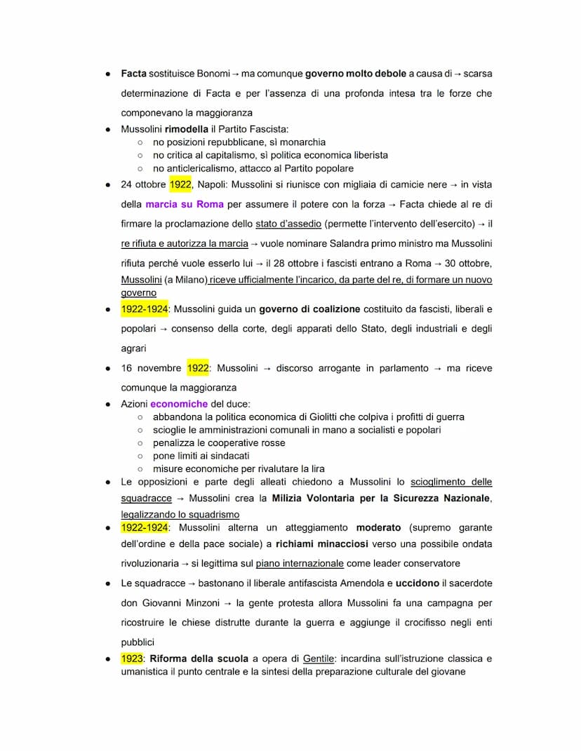 La crisi del dopoguerra
Vittoria mutilata → il presidente del consiglio Orlando si dimette e viene eletto Nitti,
liberale e democratico
Malc