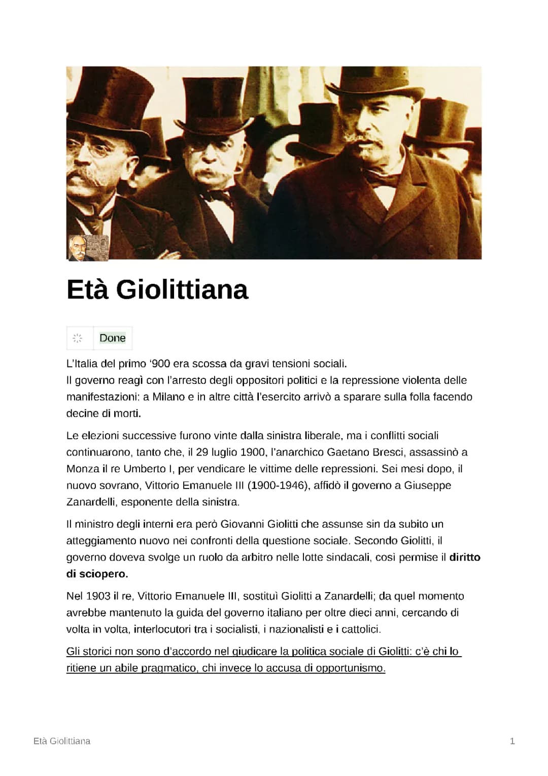Età Giolittiana