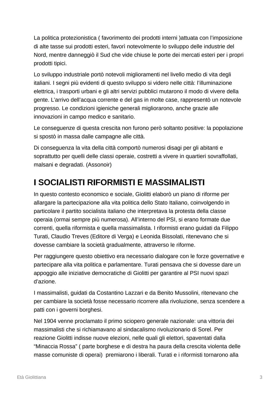 Età Giolittiana
Done
L'Italia del primo '900 era scossa da gravi tensioni sociali.
Il governo reagì con l'arresto degli oppositori politici 