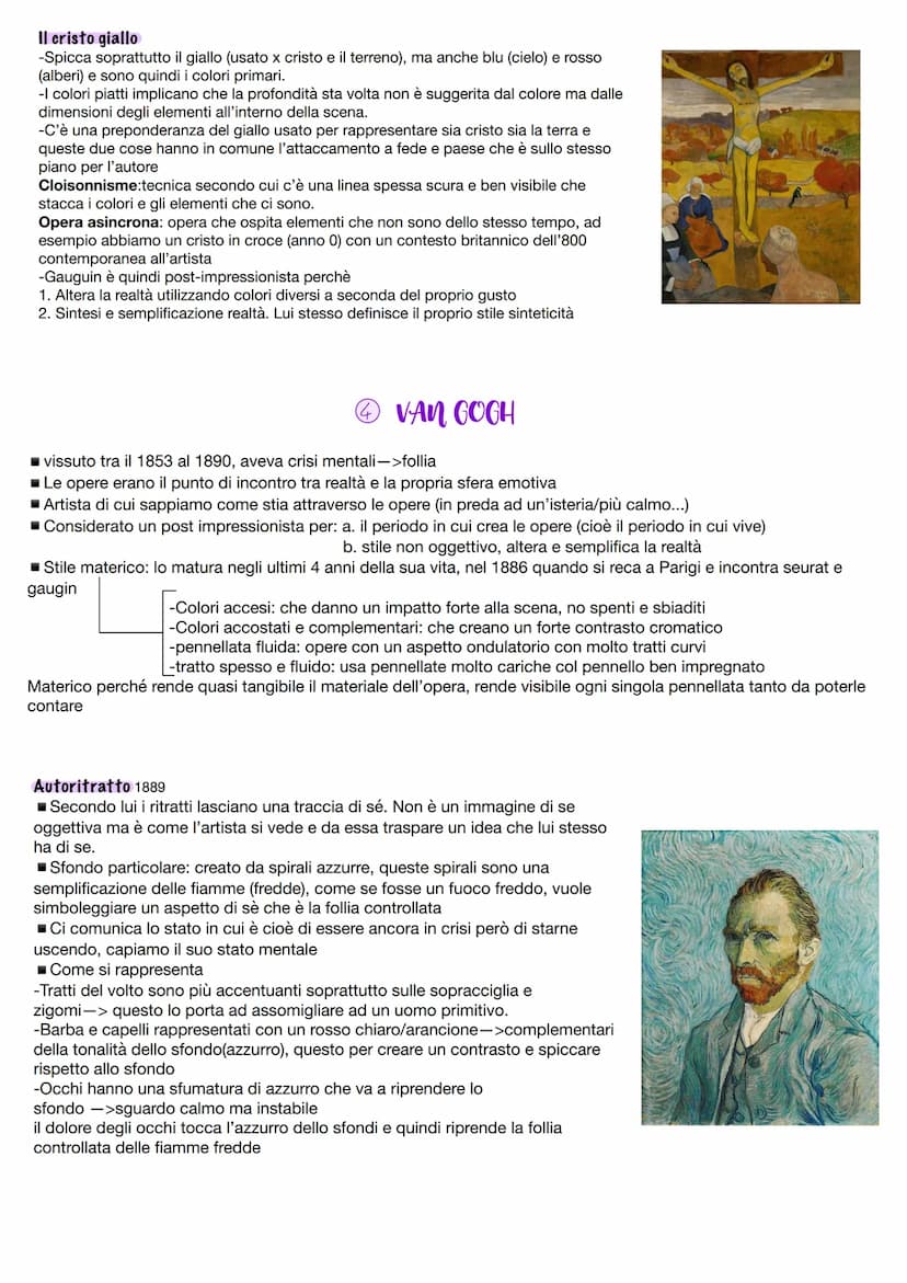 • POST-IMPRESSIONISMO
1880-1905
Nasce come reazione contro la corrente dell'impressionismo
Artisti principali: seurat
■ Cézanne
■Gauguin
■ V