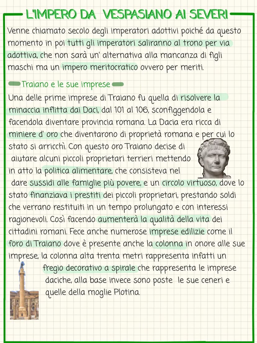 L'IMPERO DA VESPASIANO AI SEVERI
-Dopo la morte di Nerone-
Dopo la morte di Nerone ci fu un periodo di anarchia militare,
in cui in un momen