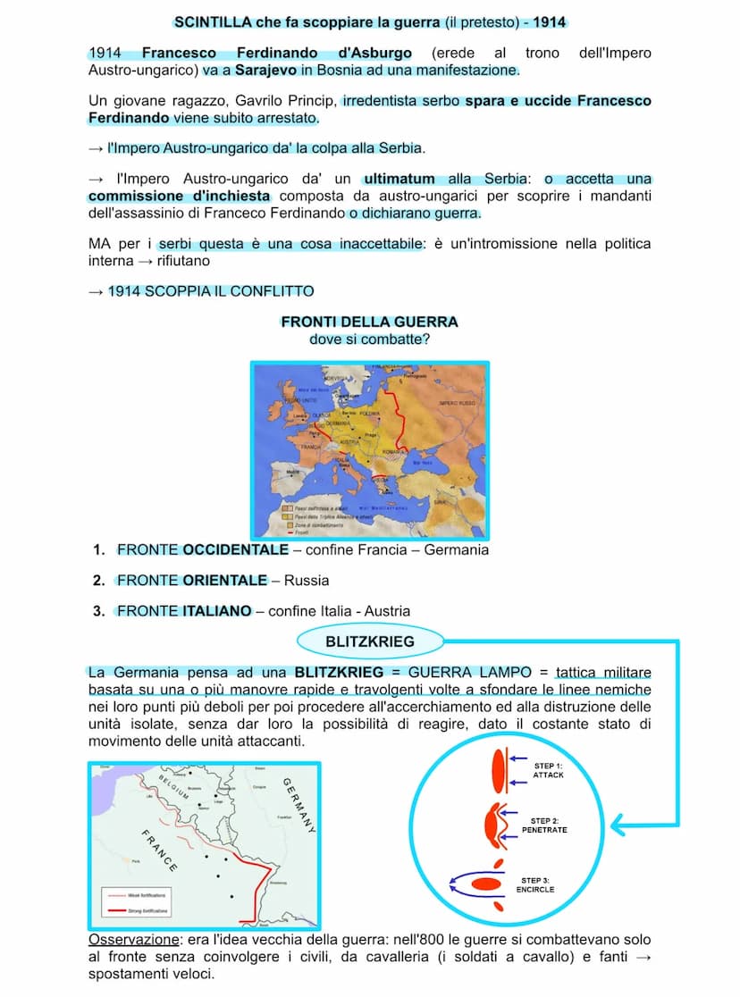 LA PRIMA GUERRA MONDIALE
(1914-18)
La 1° guerra mondiale viene chiamata anche GRANDE GUERRA perché è la prima
guerra così grande, impiegando