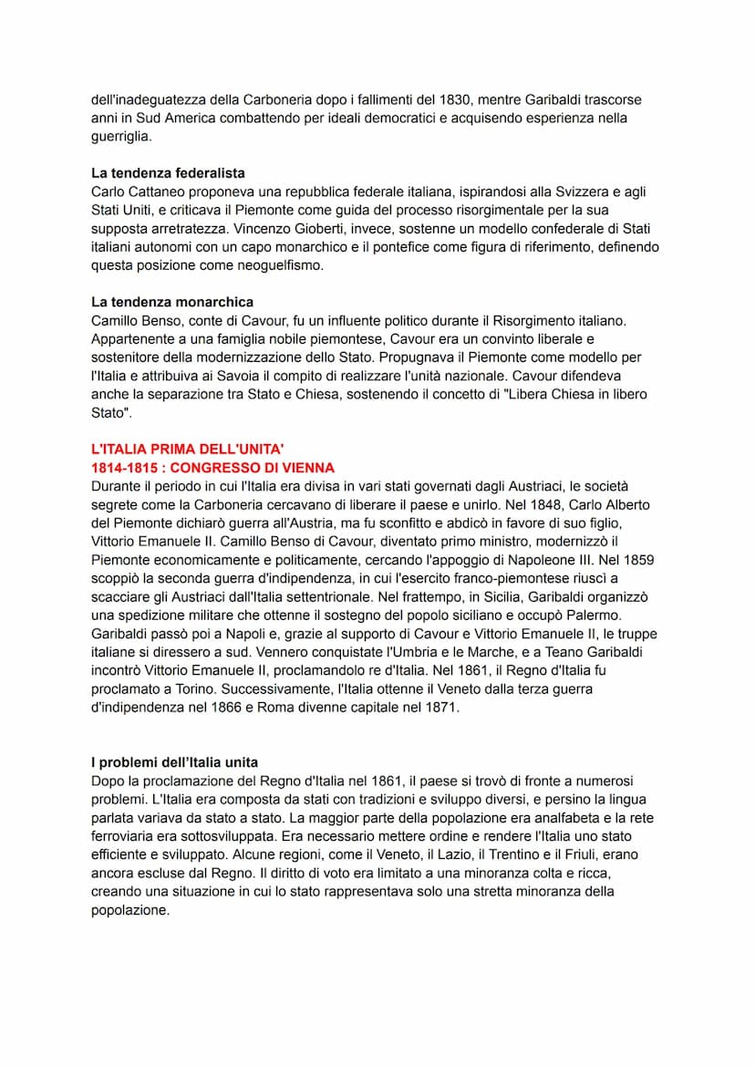 L'OTTOCENTO: LE SOCIETA' SEGRETE E I MOTI RIVOLUZIONARI
Le società segrete
Nell'età della Restaurazione, che inizia con il Congresso di Vien