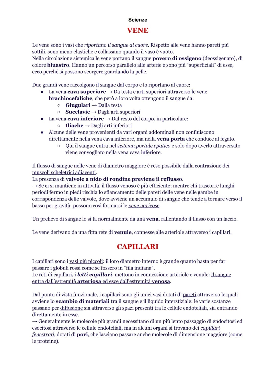 Scienze
INTRODUZIONE
L'apparato cardiovascolare è composto da cuore, sangue e vasi sanguigni. Queste strutture
hanno precise funzioni nella 