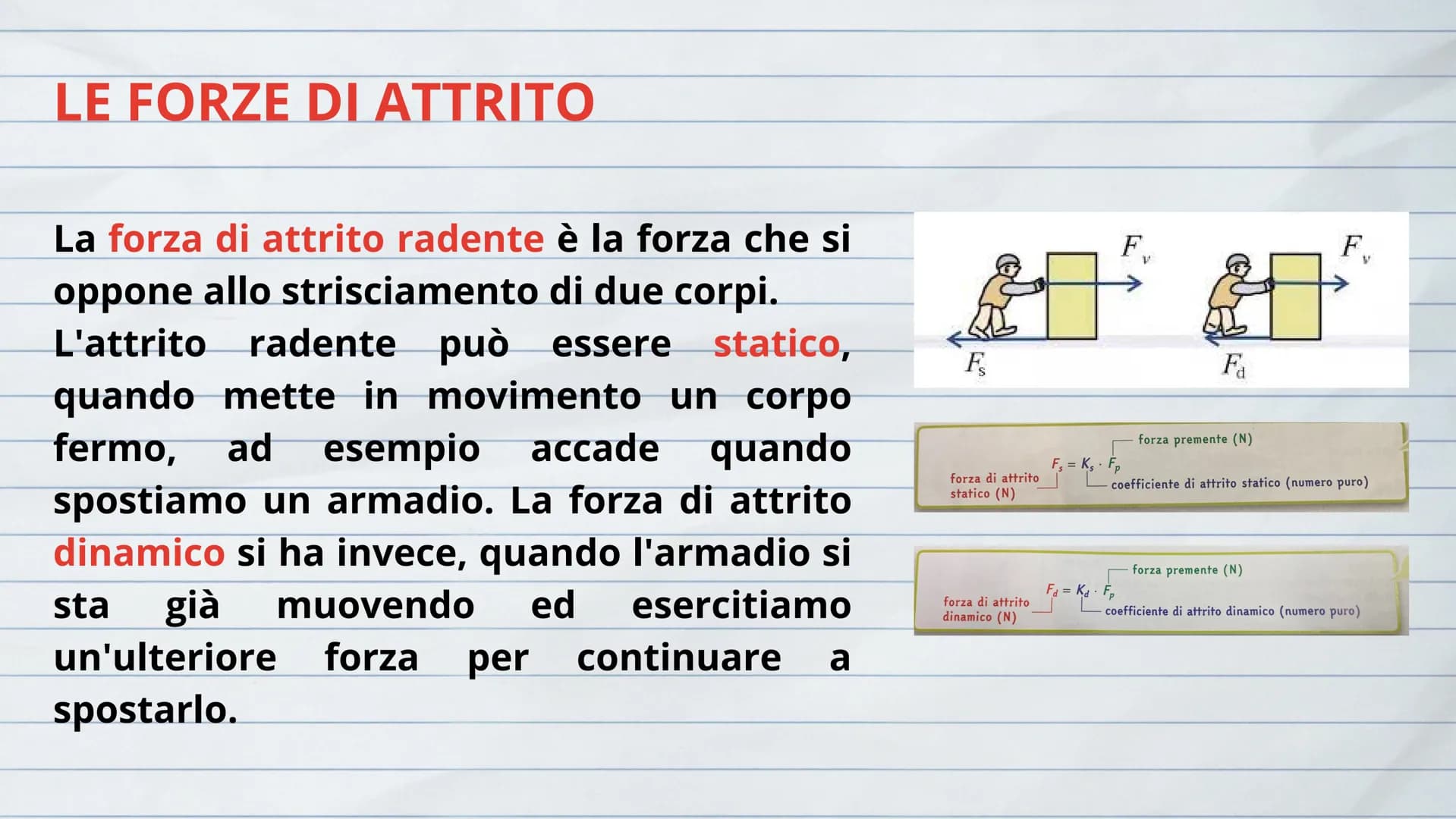 LA FORZA

Per dare una definizione della
forza non possiamo dire cosa è,
ma possiamo dire che cosa la
forza fa.

Una forza può deformare gli