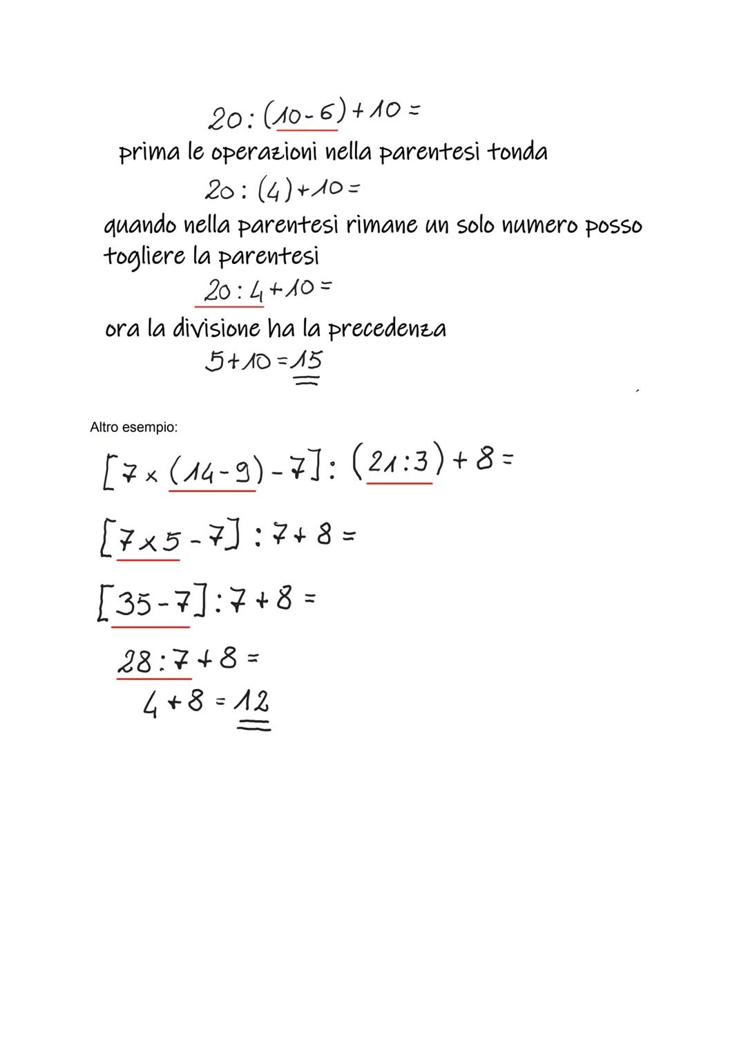 ESPRESSIONI
Le espressioni sono in pratica una serie di calcoli da svolgere in successione per
ottenere come risultato un singolo numero.
Pe