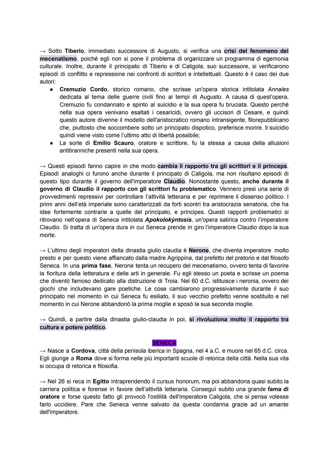 ETA GIULIO-CLAUDIA
Si tratta della prima età imperiale, ovvero i primi due secoli di impero dopo la morte di
Augusto, avvenuta nel 14 d.C.
→