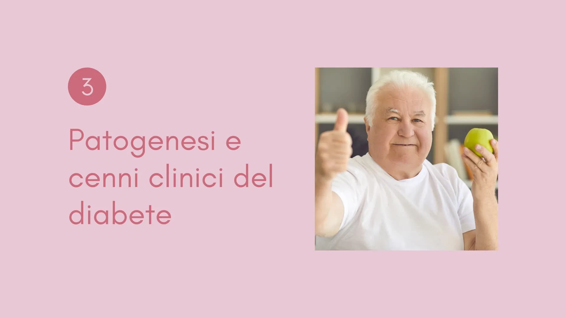  1
Definizione e
classificazione
del diabete
M
1
S Cos'è il
diabete?
Il diabete è una malattia cronica
dove a causa della carenza o del
malf