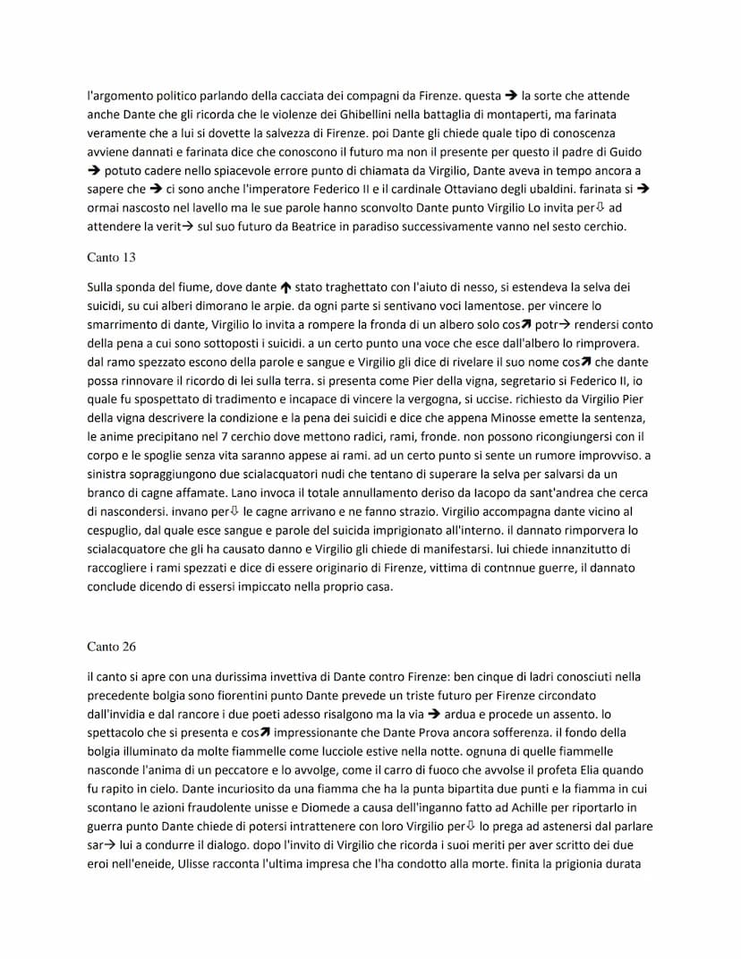 Canto 1
All'etdi 35 anni, dante perde la diritta via(quella del bene) e si ritrova in una buona selva da cui nn
riesce ad uscire e dopo una 