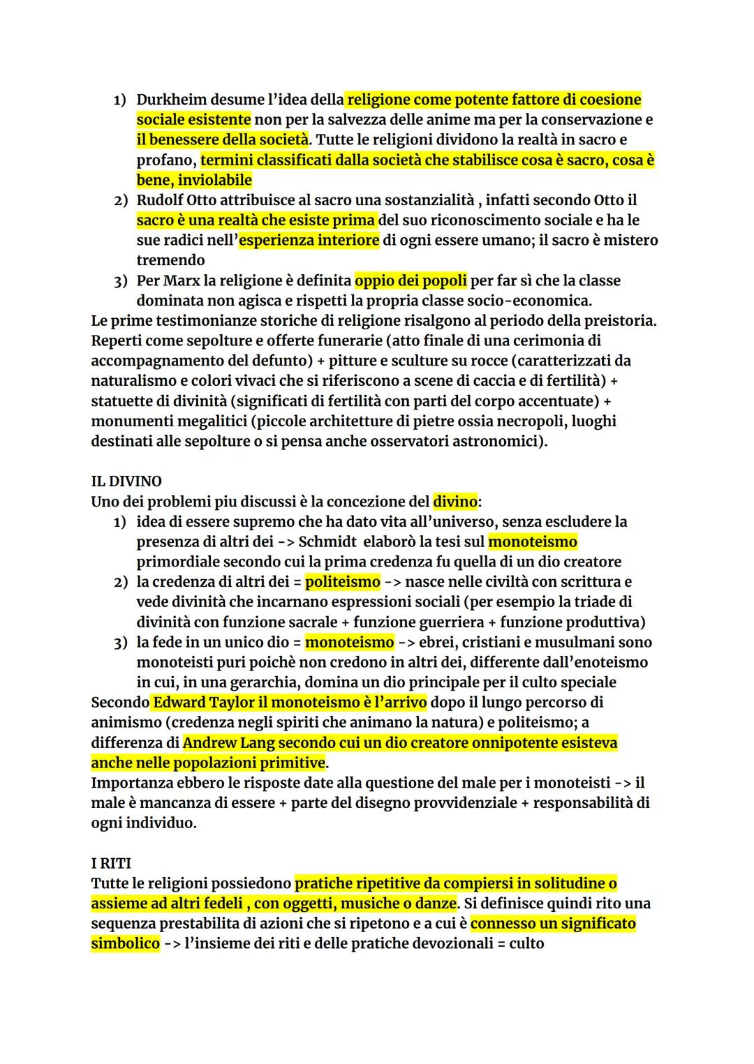 ANTROPOLOGIA
I filosofi liquidano il termine religione come insieme di credenze superstiziose o
strumento di avvicinamento all'assoluto. Sec