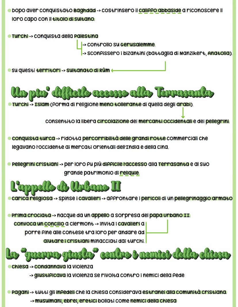 Le Crestate
Cosa fureno lo creciate
●crociate -> spedizioni militari in Terrasanta, iniziate nel 1096, fino al 1270.
Obiettivo: strappare al