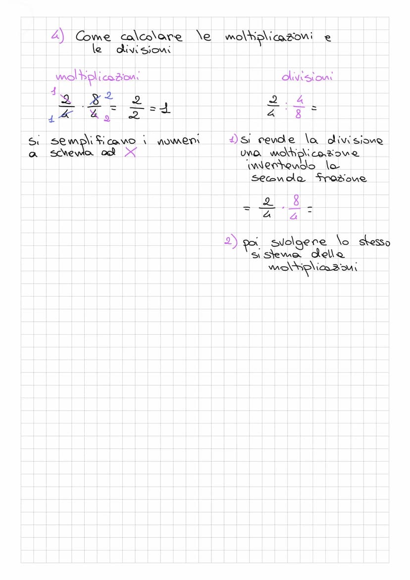 
<p>Quando si risolvono espressioni con frazioni, è importante svolgere i calcoli in ordine, seguendo le parentesi. Ad esempio, le moltiplic
